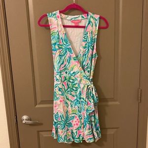 Lilly Pulitzer wrap around skort romper
